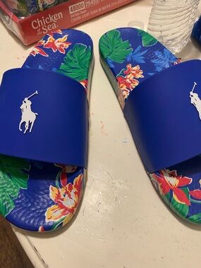 Polo by Ralph Lauren Royal Blue Slide Sandal